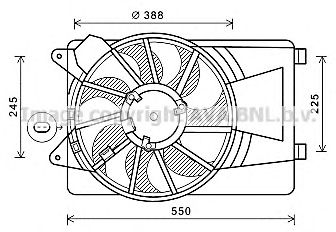 AVA QUALITY COOLING al7519 -  Вентилятор, охлаждение двигателя
